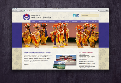 Center for Okinawan Studies Website